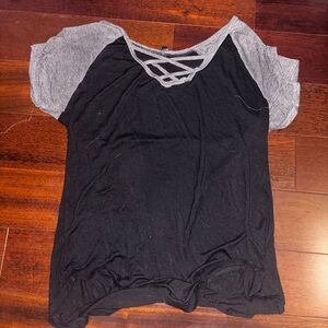 Black and Gray Women's Top